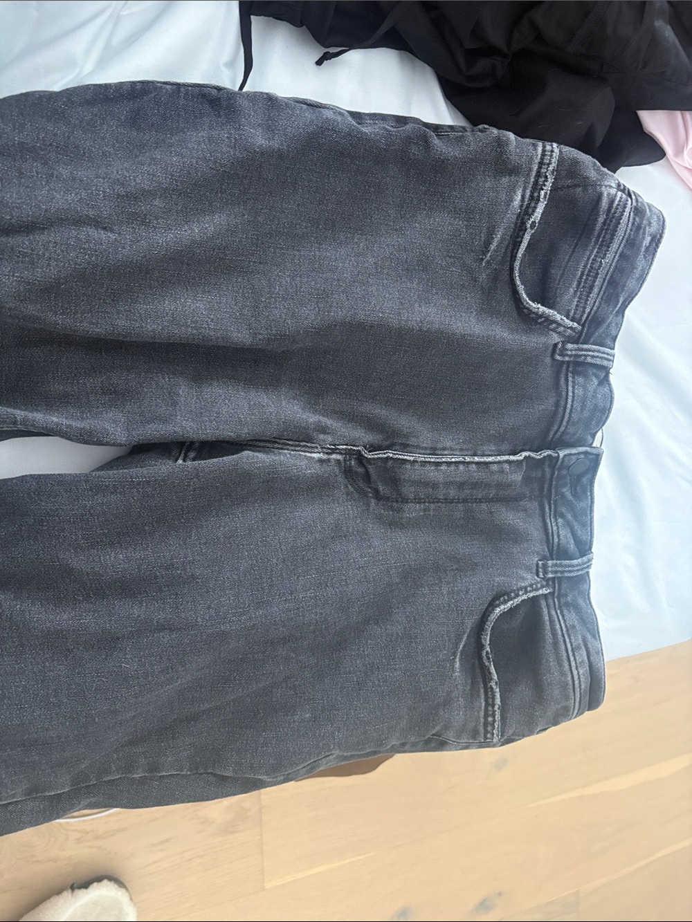 Wrangler Black Denim with Red Logo Patch